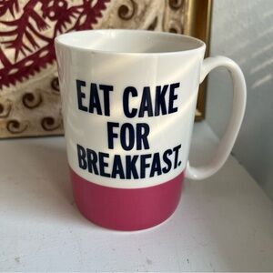 Kate Spade Cake for Breakfast Lenox coffee mug